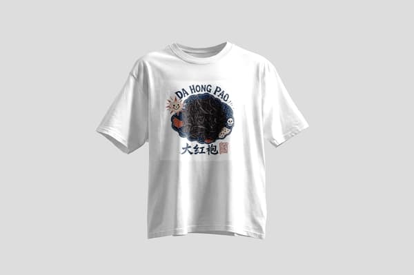 Indigo and patch — Tee — Da Hong Pao