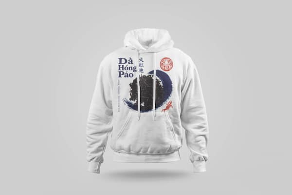 Indigo and seagull — Hoodie — Da Hong Pao