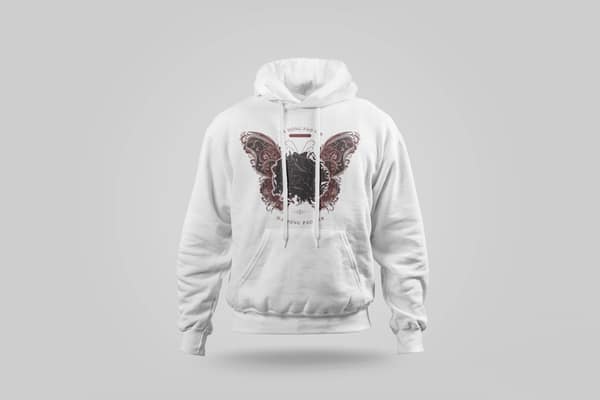 Butterfly and paisley — Hoodie — Da Hong Pao