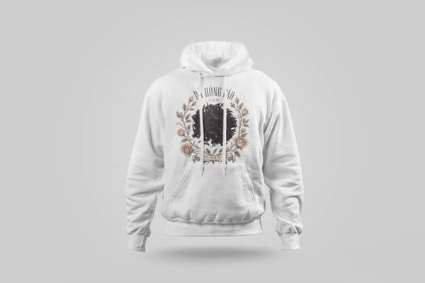Herbario rosa — Sudadera con capucha — Da Hong Pao